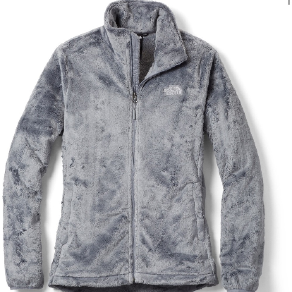 Grey  north face zip up jacket size small